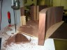 Headrest after cutting